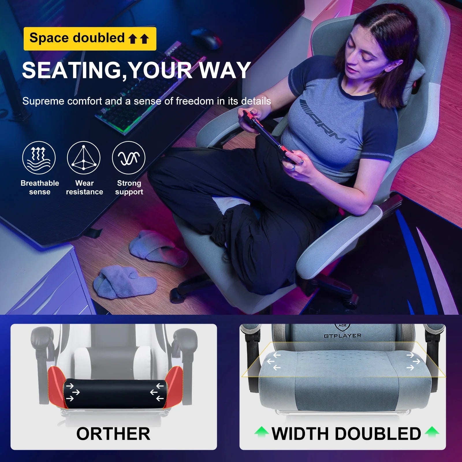 GTPLAYER Ergonomic Gaming & Office Chair