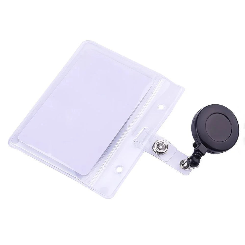 2PCS Retractable ID Badge Reel Clips