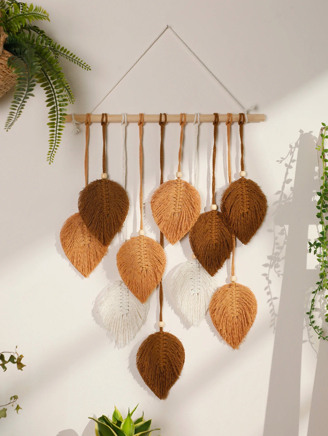 Leaf Macrame Wall Tapestry