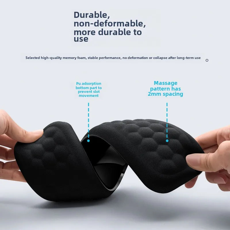Ergonomic Keyboard and Mouse Wrist Rest Set – Memory Foam Support Pad