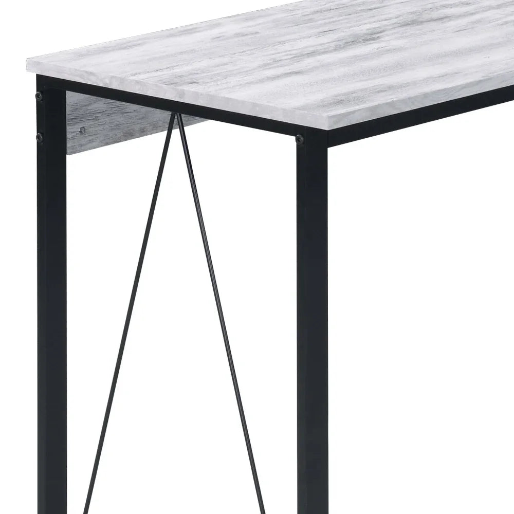 Antique White & Black Writing Desk