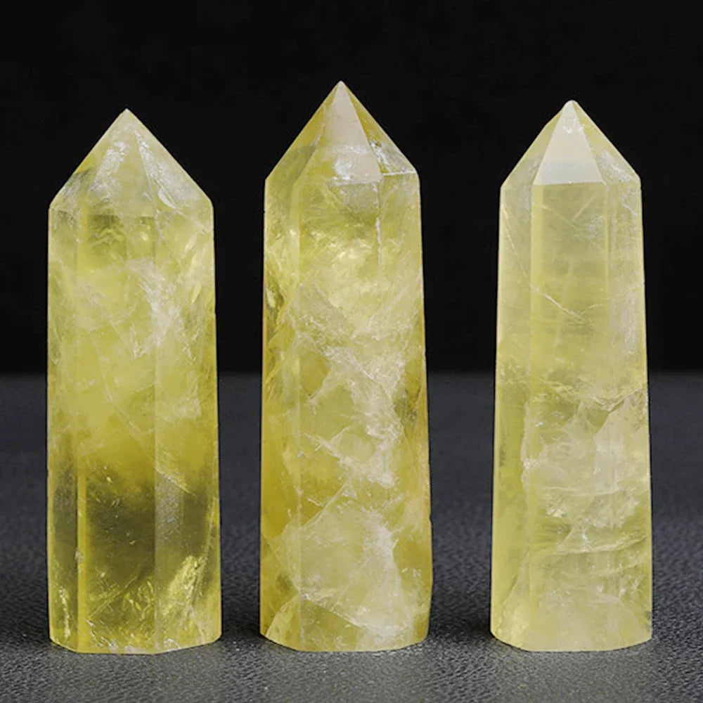 Natural Stone & Crystal Point Wand