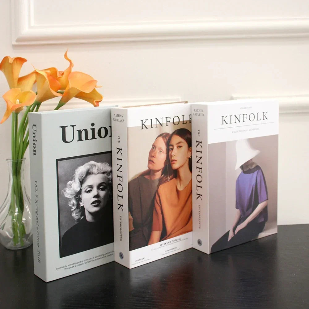 3PCS Fashion Decorative Fake Books
