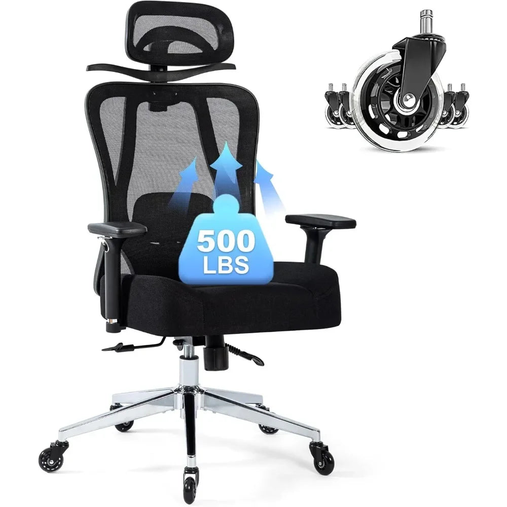 Heavy Duty 500lb Mesh Office Chair