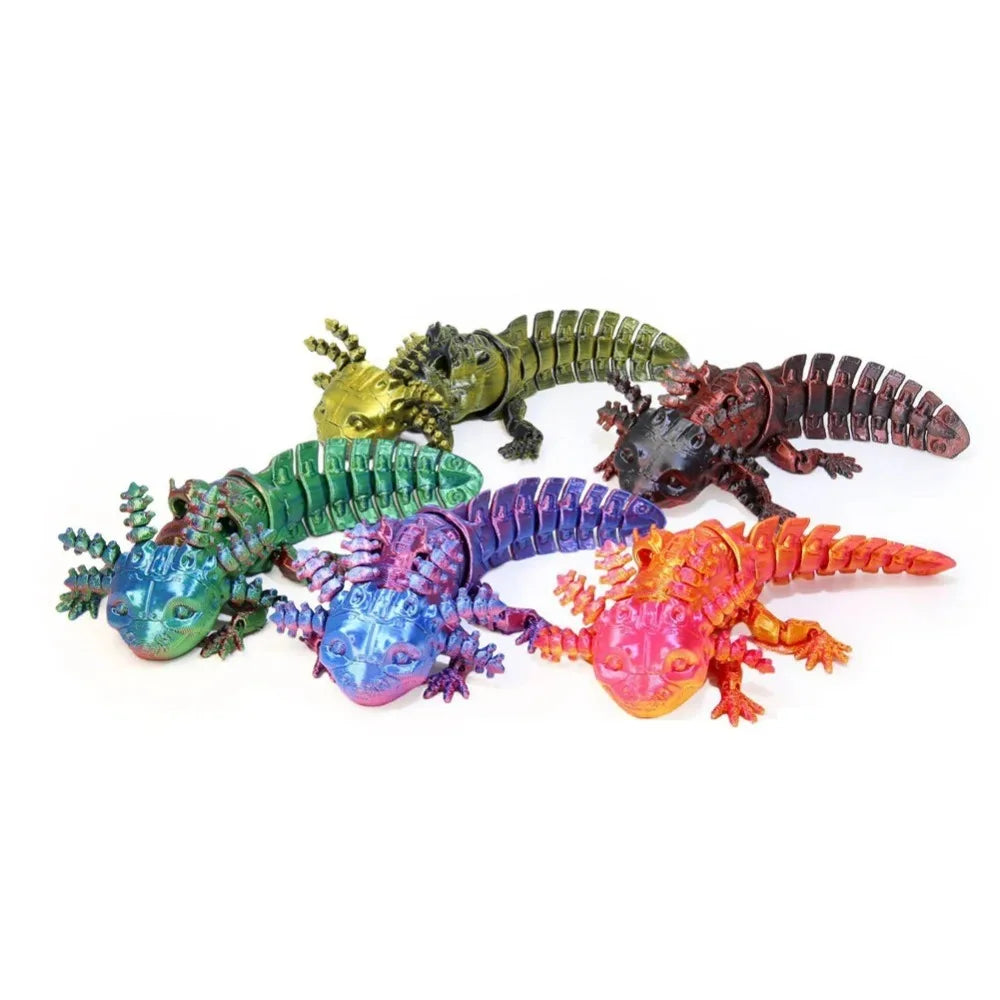 3D Axolotl Mechanical Desk Decor