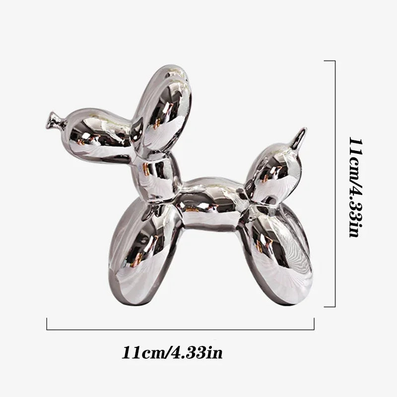 ERMAKOVA Ceramic Balloon Dog Figurine
