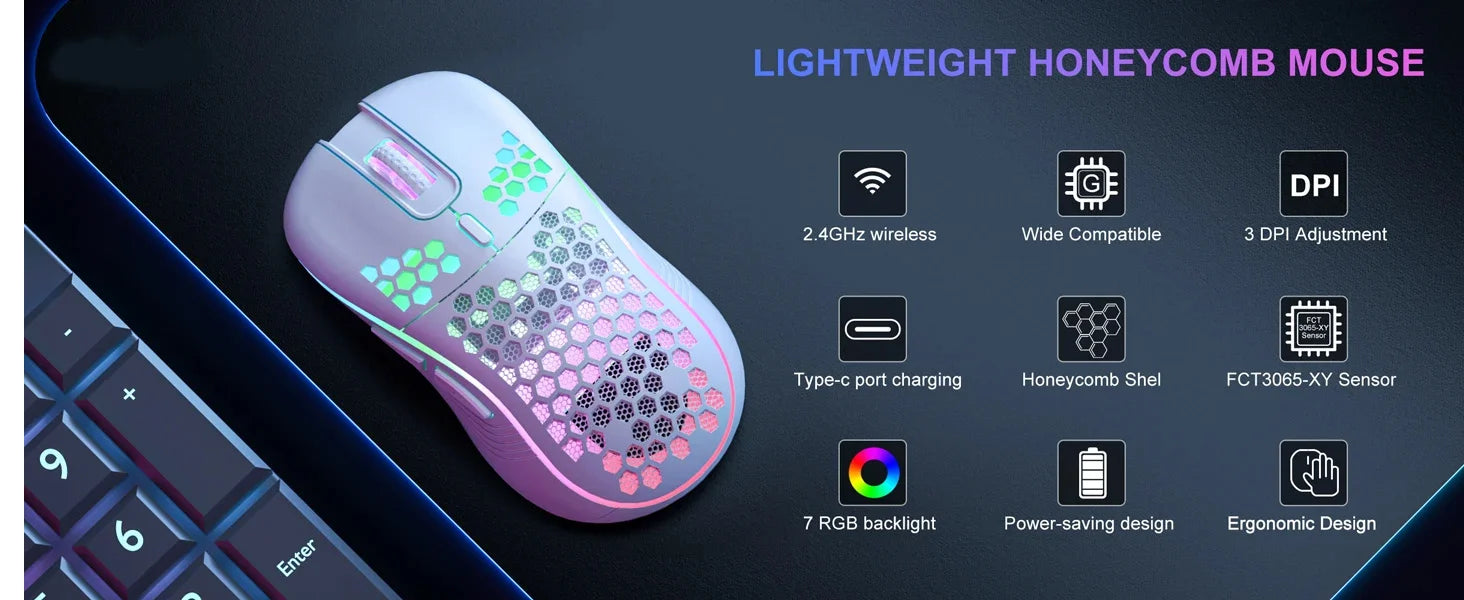 2.4G Wireless RGB Gaming Mouse