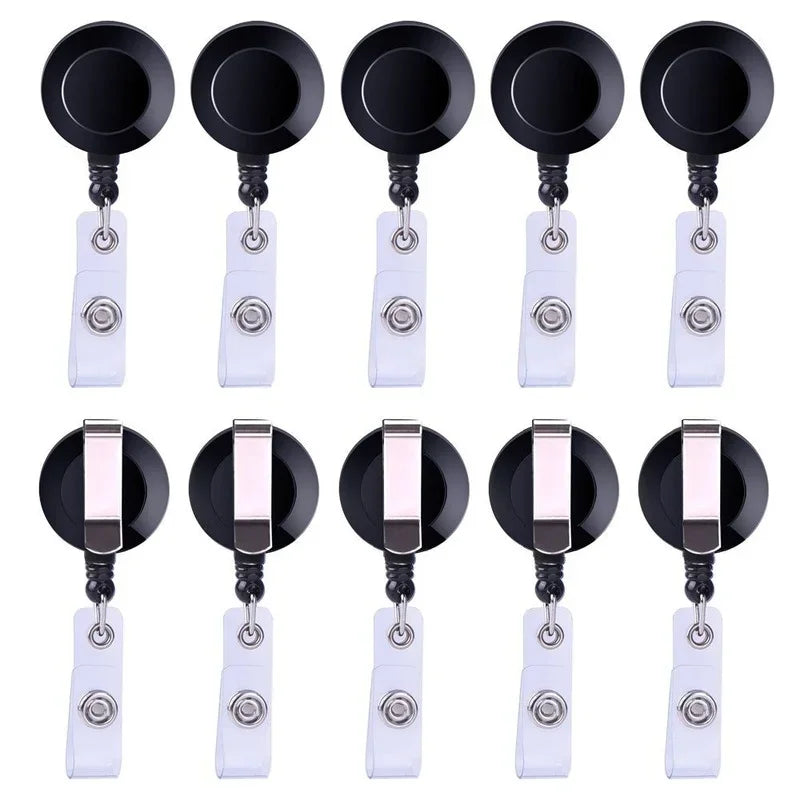 2PCS Retractable ID Badge Reel Clips