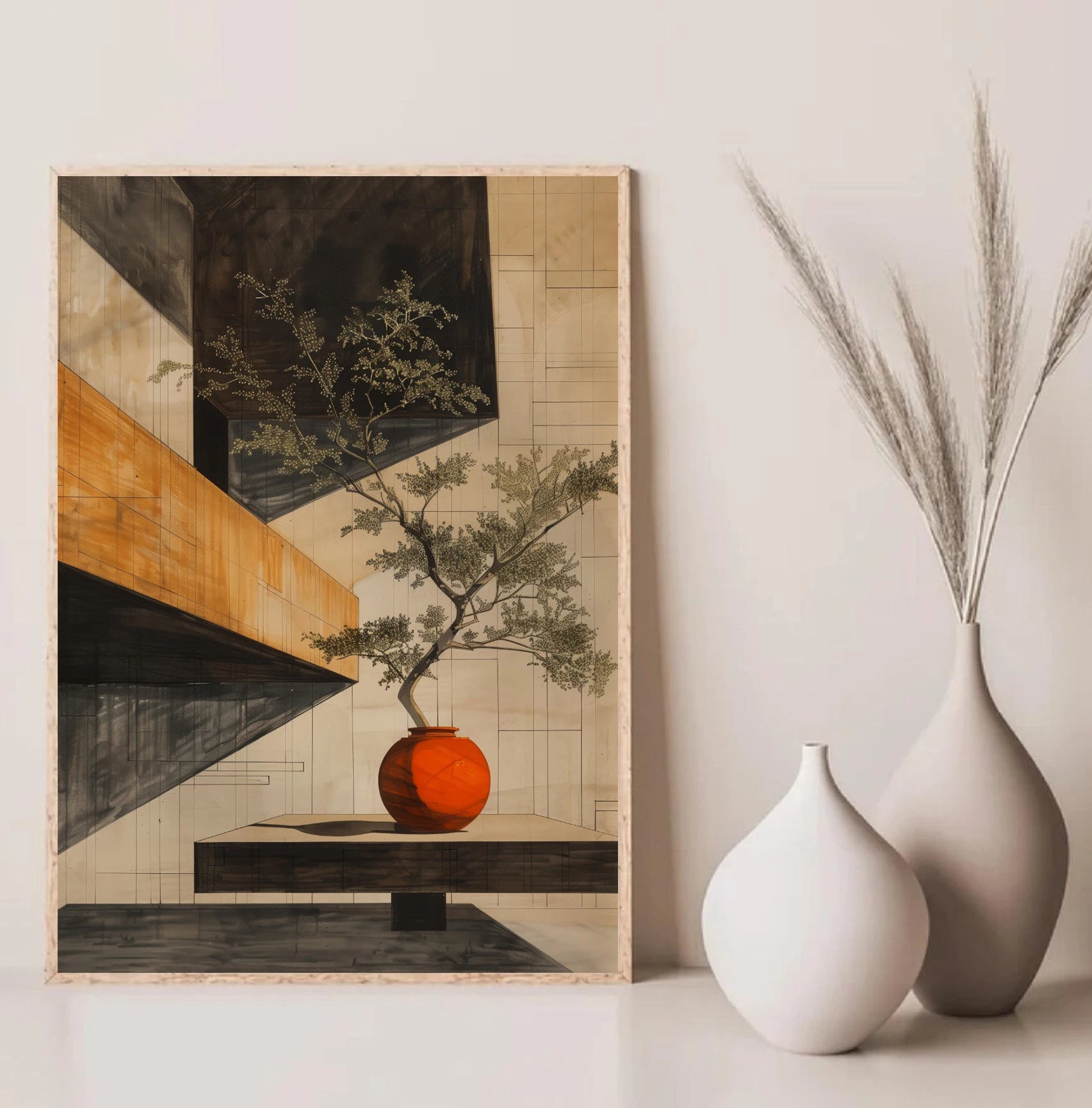 Nordic Zen Landscape Canvas Art
