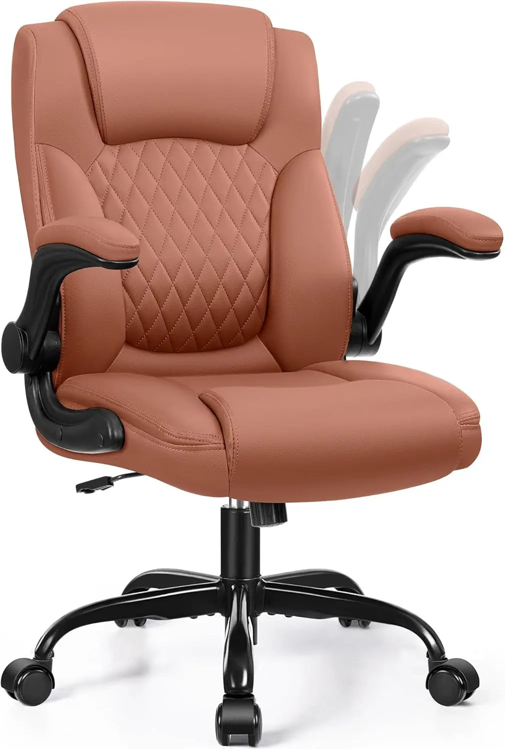 PU Leather Office Chair with Ergonomic Support