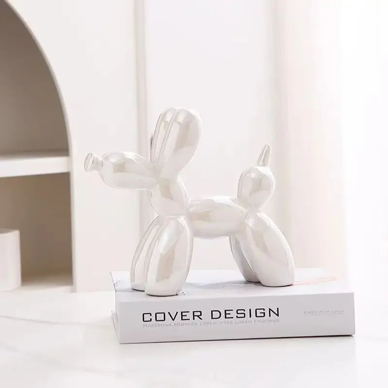 ERMAKOVA Ceramic Balloon Dog Figurine