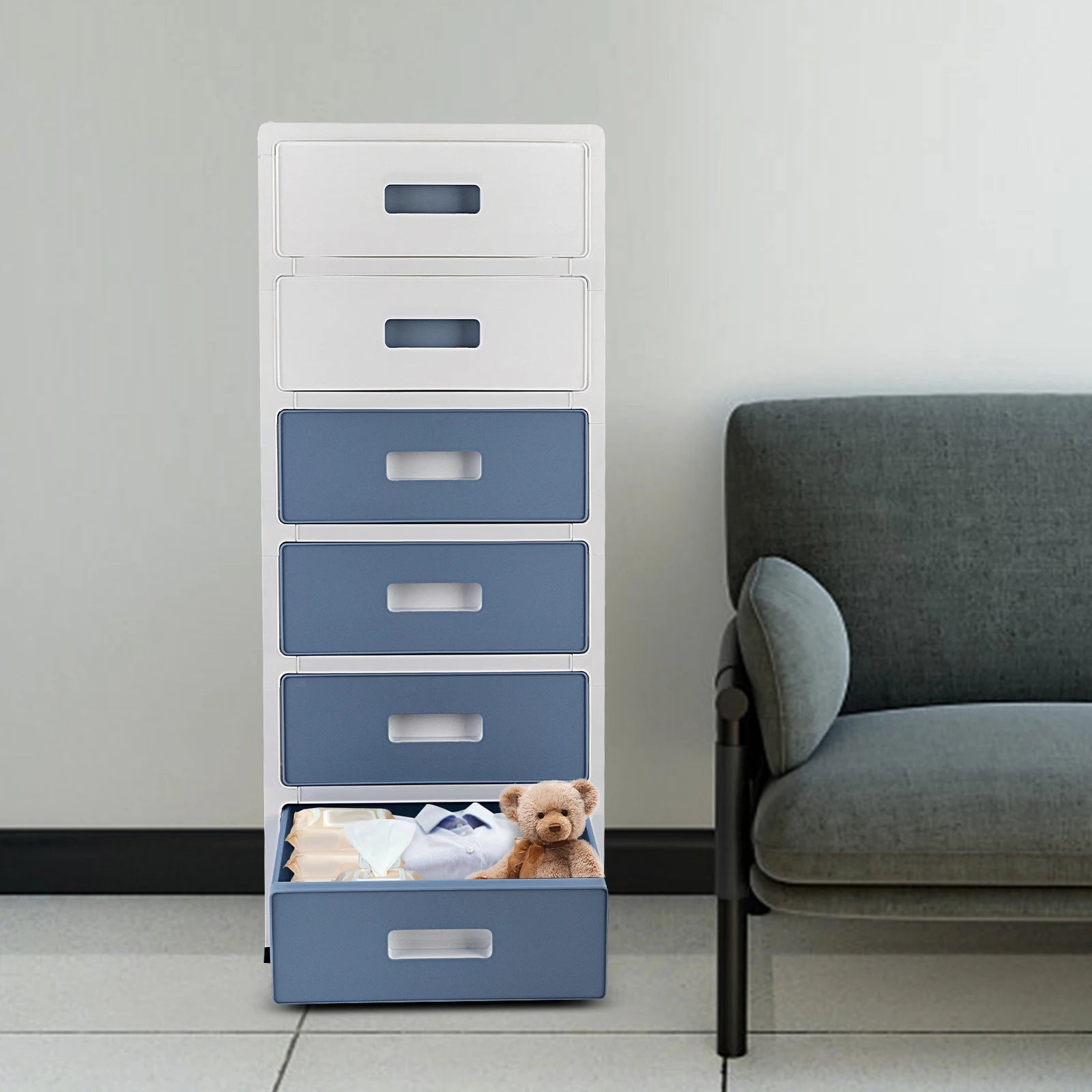 6-Drawer Chest Storage Cabinet