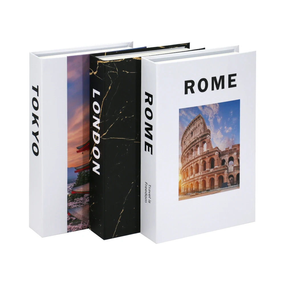 3PCS Fashion Decorative Fake Books