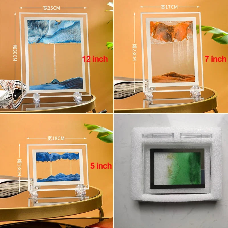 3D Moving Sand Art Hourglass