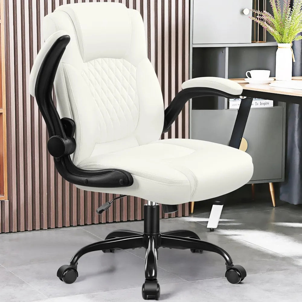 PU Leather Office Chair with Ergonomic Support