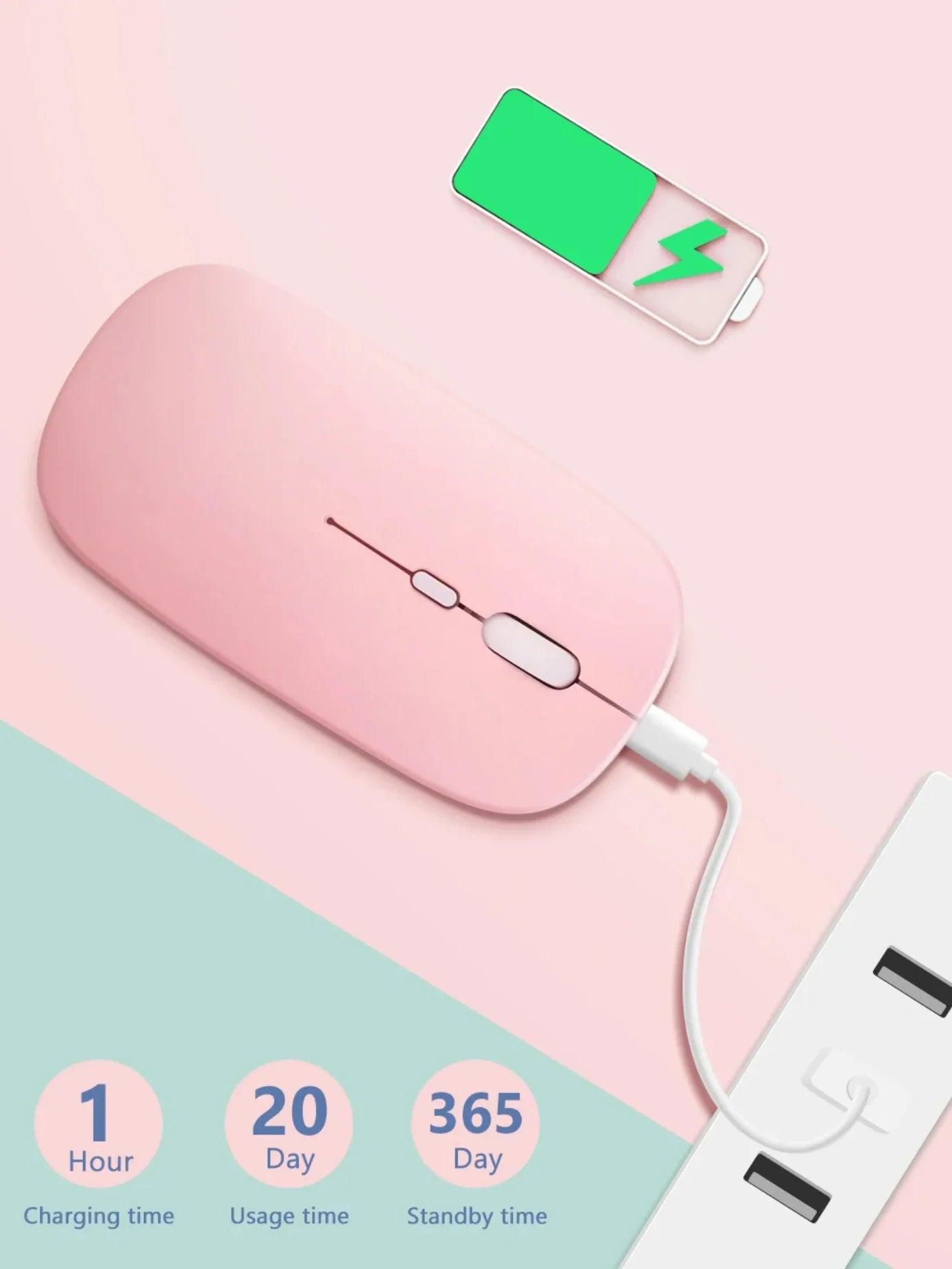 Rechargeable Wireless Bluetooth Mouse