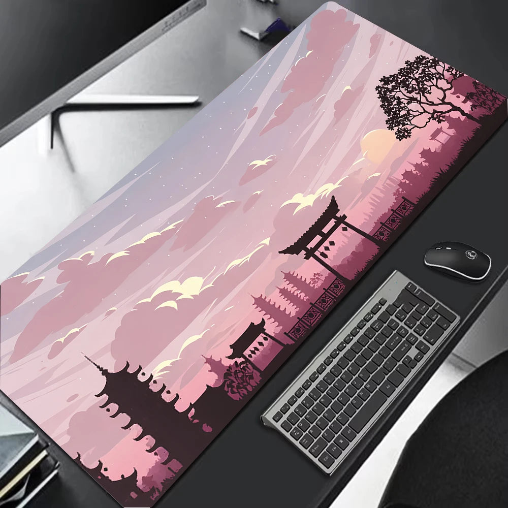 Sakura Scenery Large Gaming Mouse Pad