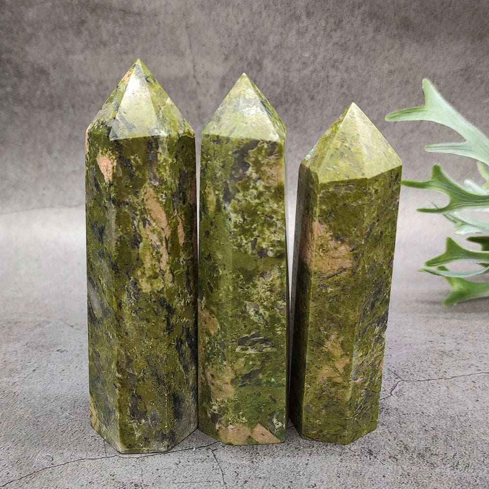 Natural Stone & Crystal Point Wand