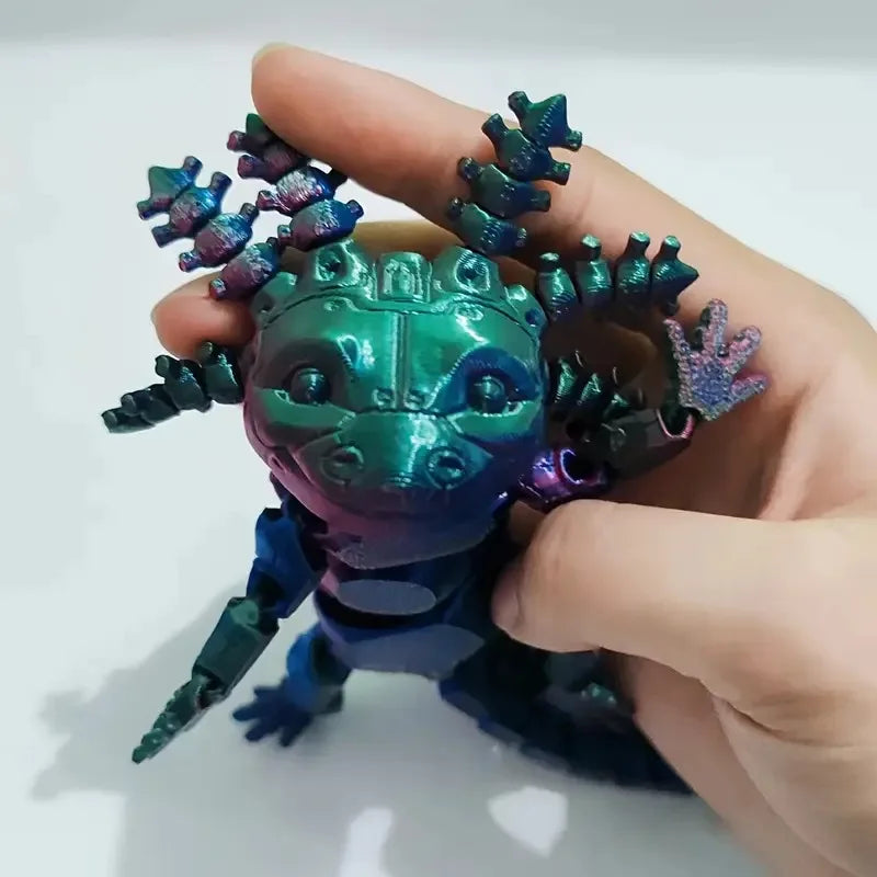 3D Axolotl Mechanical Desk Decor