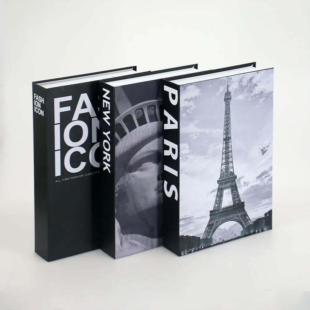 3PCS Fashion Decorative Fake Books
