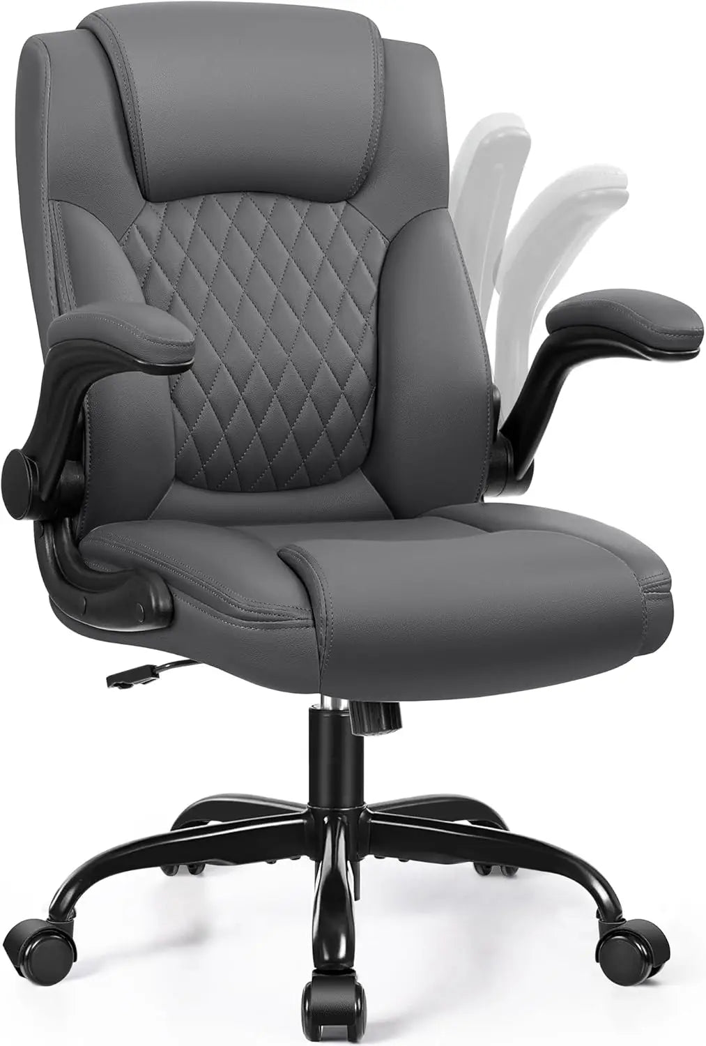 PU Leather Office Chair with Ergonomic Support