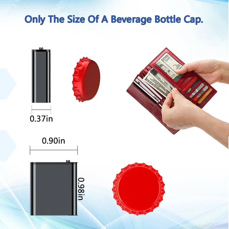 Ultra-Slim 0.25cm Digital Audio Dictaphone with Magnet