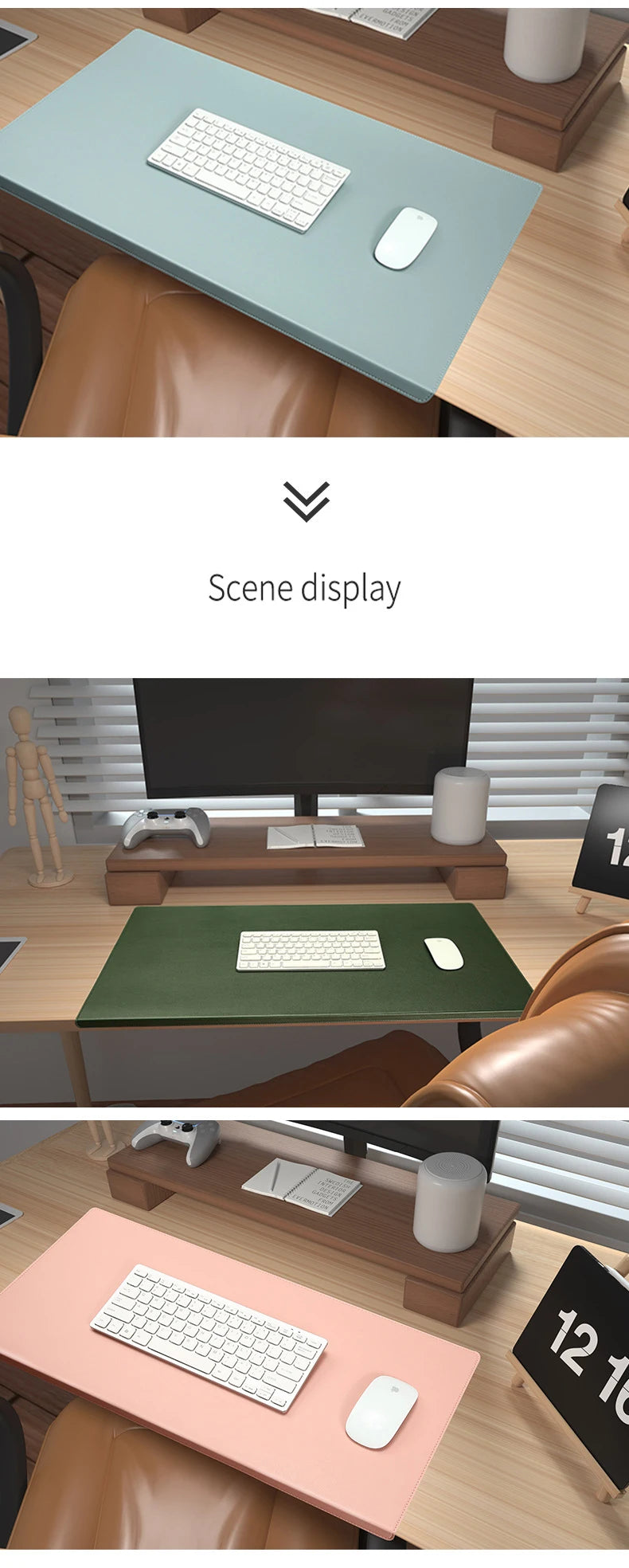 PU Desk Mat with Elbow & Wrist Support