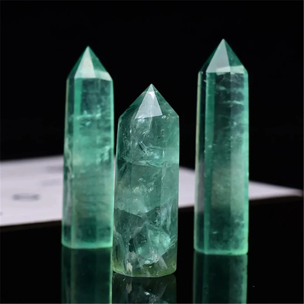 Natural Stone & Crystal Point Wand