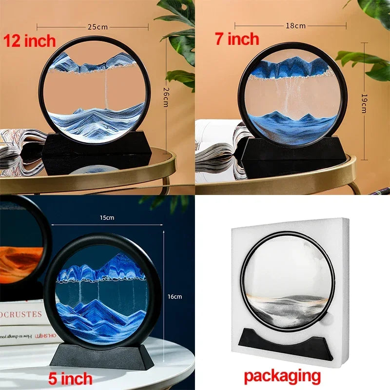 3D Moving Sand Art Hourglass