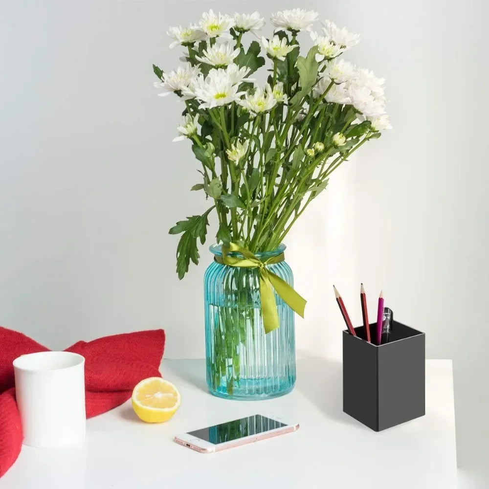 Black Acrylic Pen Holder 2-Pack