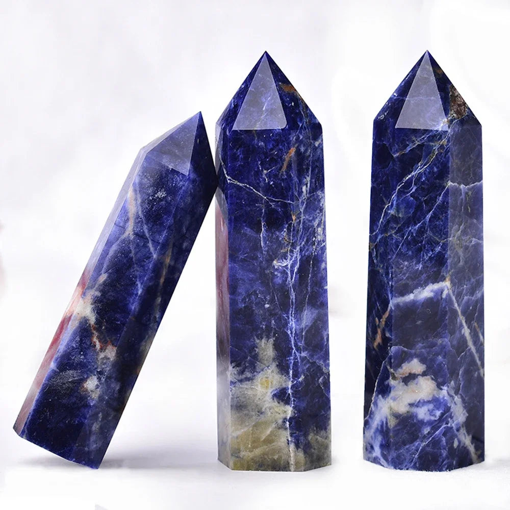 Natural Stone & Crystal Point Wand