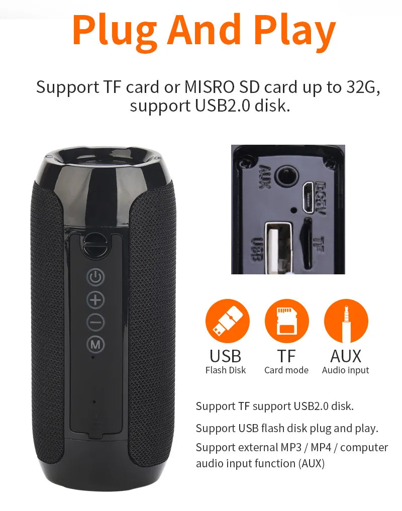 Portable Wireless Bluetooth Speaker