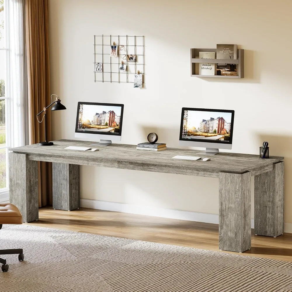 86-Inch Dual Workstation Desk