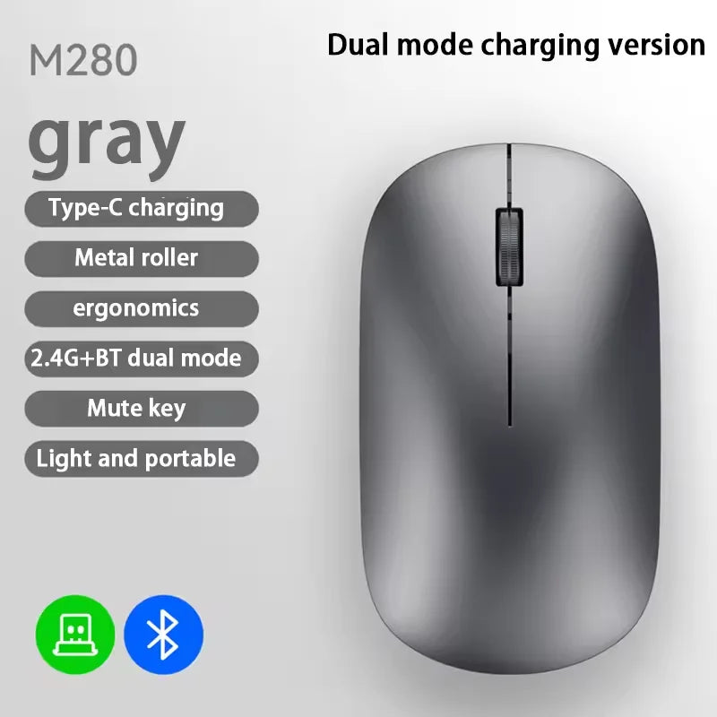 Xiaomi Wireless Mouse – Silent Click Portable Ergonomic Mouse with Type-C Charging