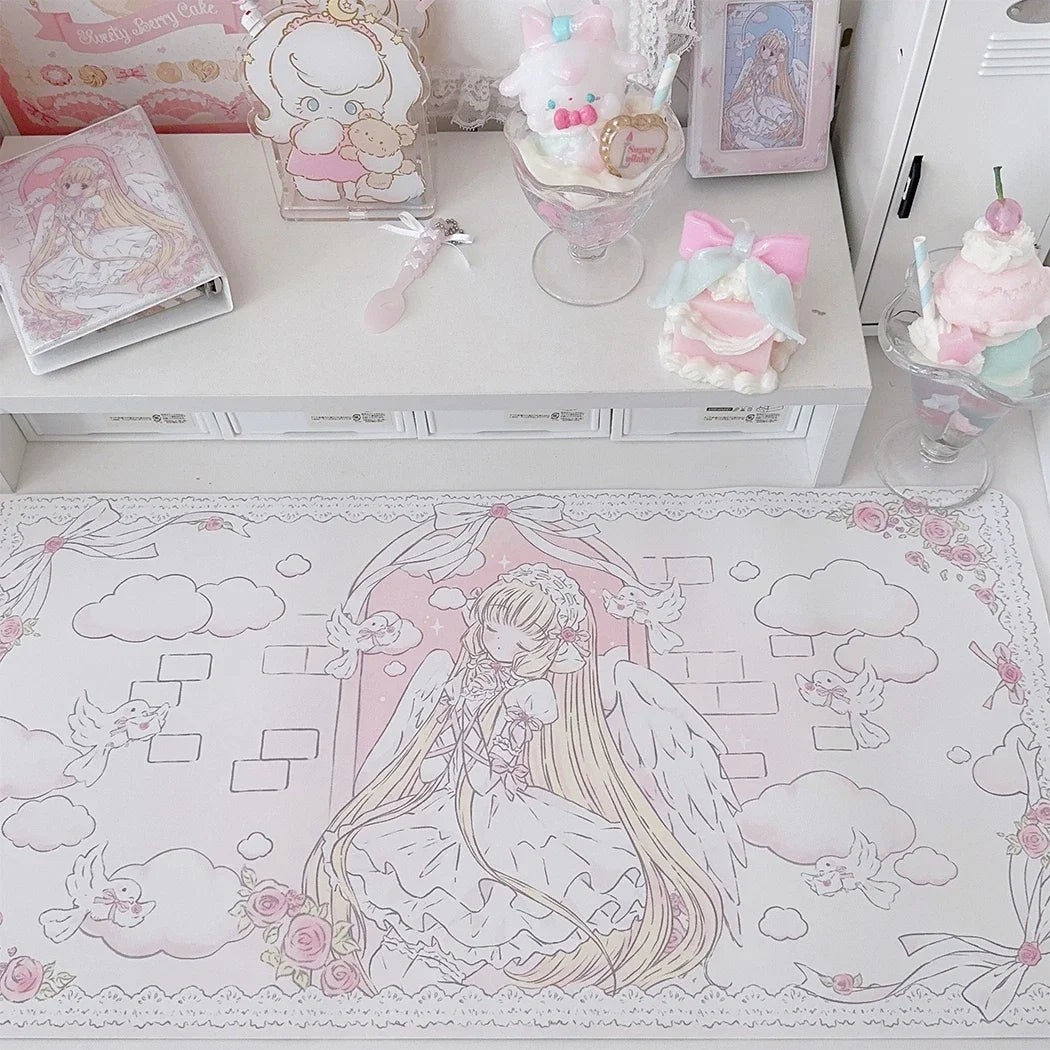 INS Style Cute Girl Mouse Pad