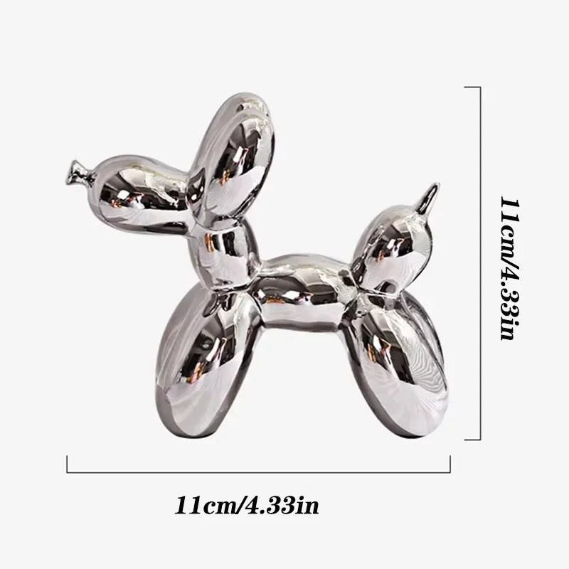 ERMAKOVA Ceramic Balloon Dog Figurine