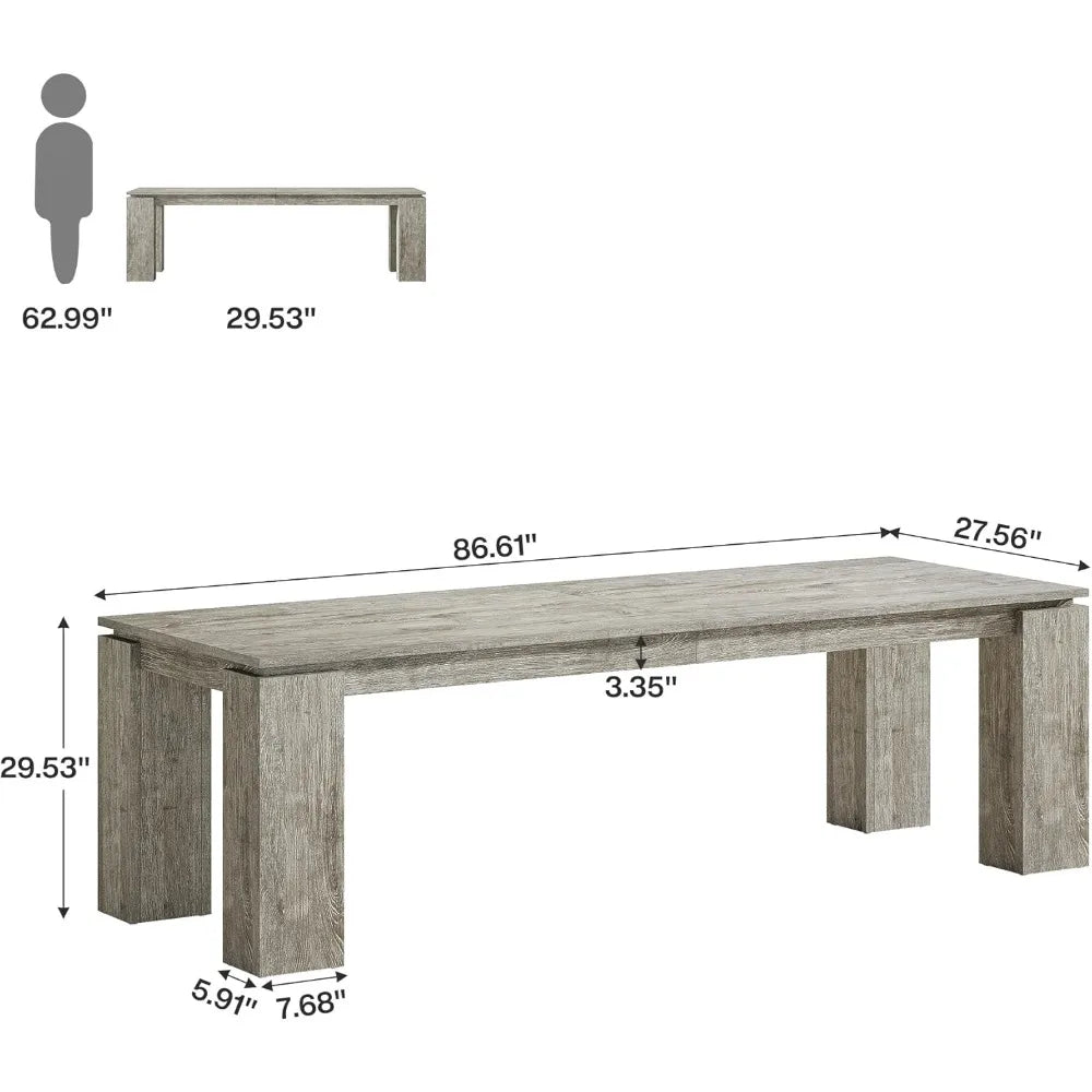 86-Inch Dual Workstation Desk