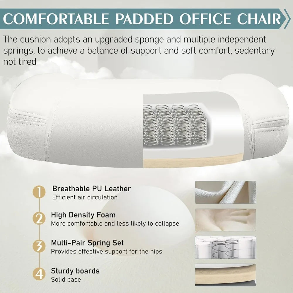 PU Leather Office Chair with Ergonomic Support