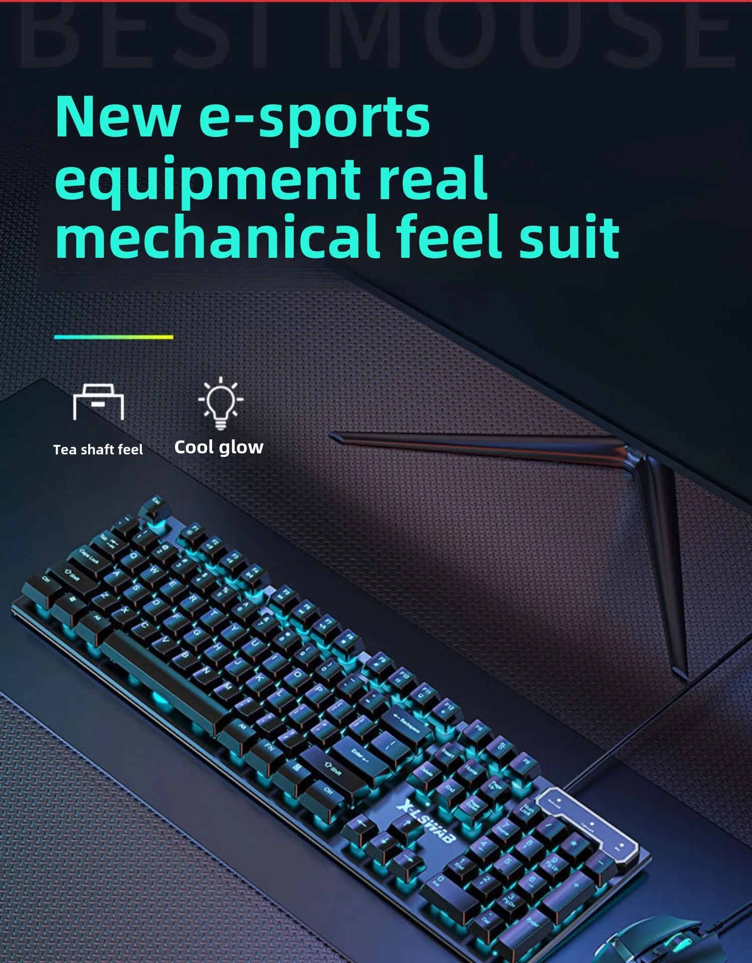 Ergonomic Waterproof Set for Desktop Gamers