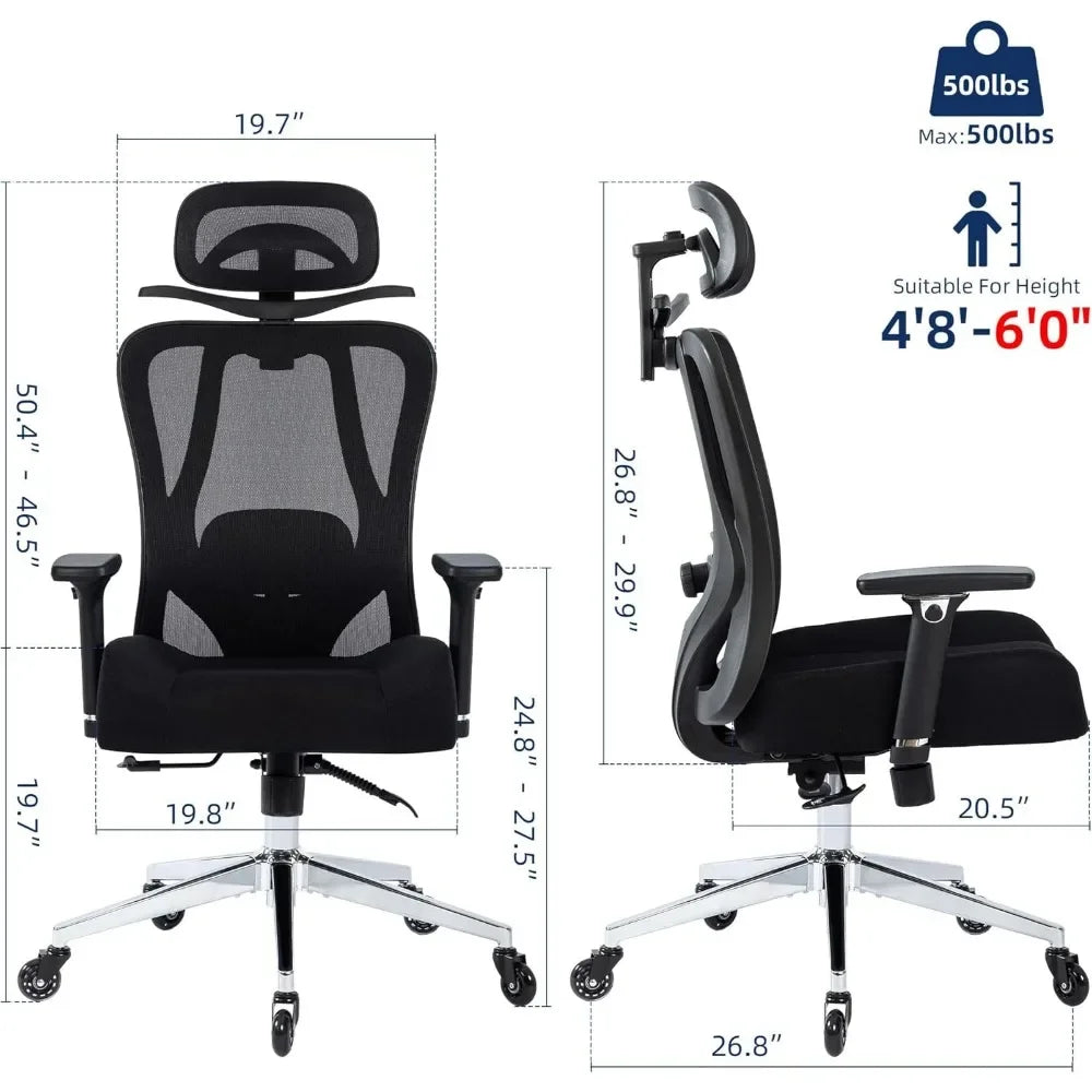 Heavy Duty 500lb Mesh Office Chair