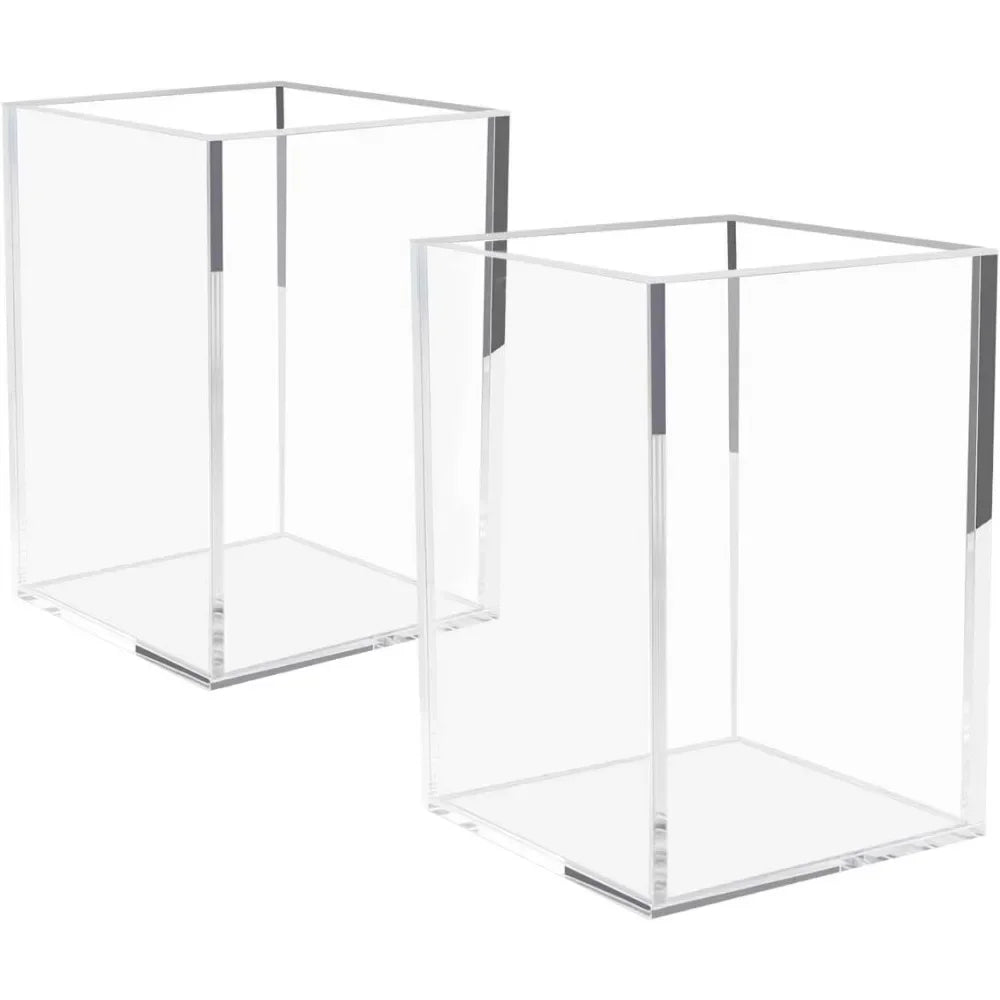 Black Acrylic Pen Holder 2-Pack
