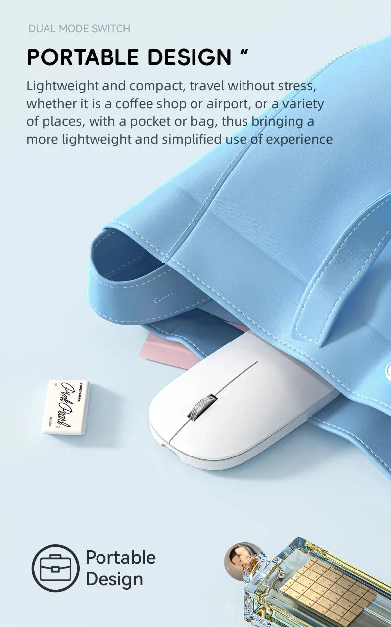 Xiaomi Wireless Mouse – Silent Click Portable Ergonomic Mouse with Type-C Charging