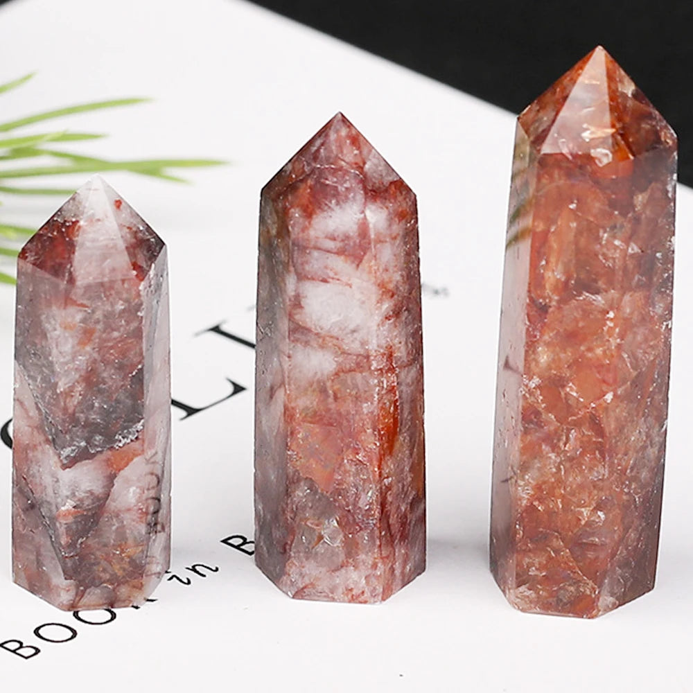 Natural Stone & Crystal Point Wand