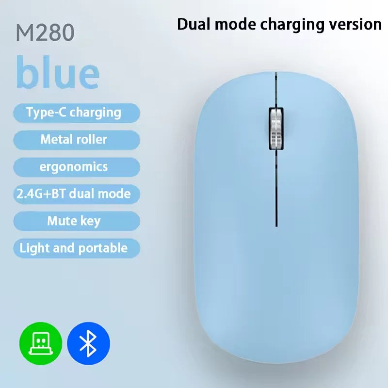 Xiaomi Wireless Mouse – Silent Click Portable Ergonomic Mouse with Type-C Charging