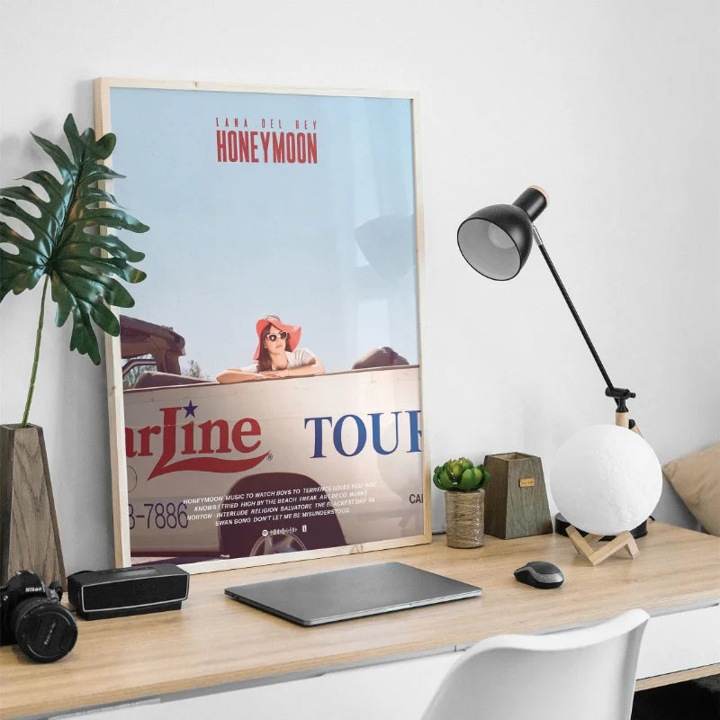 Lana Del Rey Music Album Canvas Poster