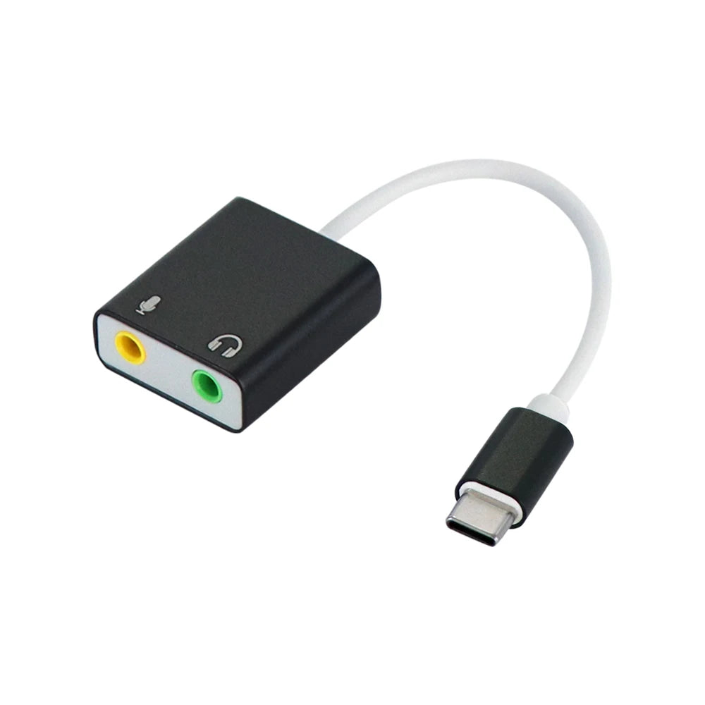 USB Type-C External Sound Card Adapter