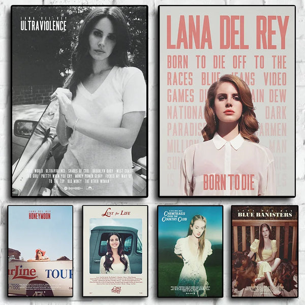 Lana Del Rey Music Album Canvas Poster