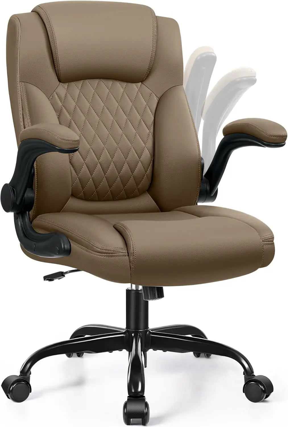 PU Leather Office Chair with Ergonomic Support