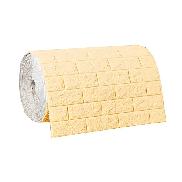 3D Self-Adhesive Foam Brick Wallpaper