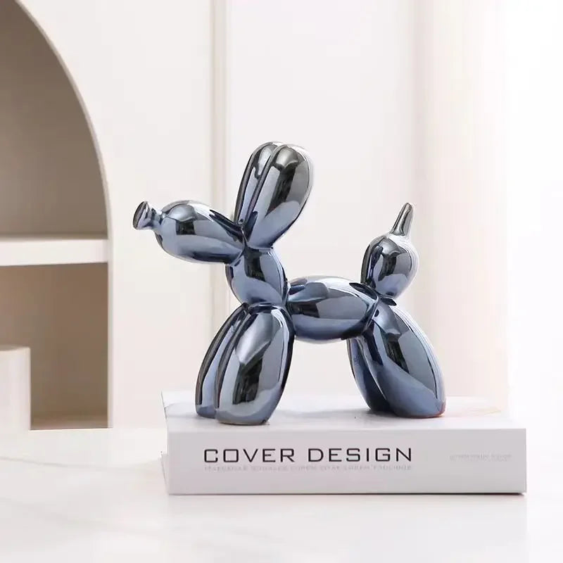 ERMAKOVA Ceramic Balloon Dog Figurine